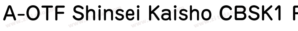 A-OTF Shinsei Kaisho CBSK1 Pro字体转换